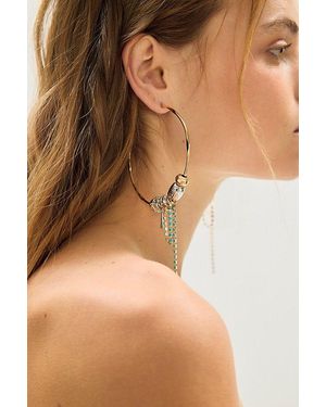 Free People Flume Hoops - Natural