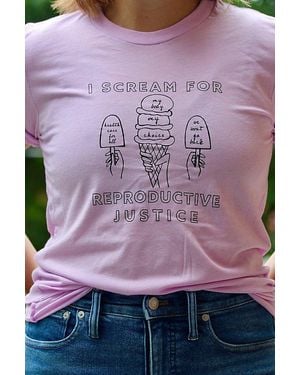 Overseasoned Ice Cream For Reproductive Justice Tee - Purple