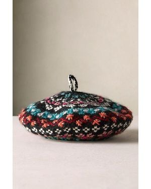 French Knot River Beret By - Brown