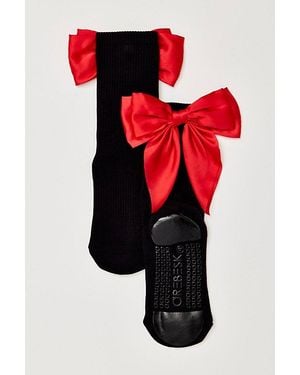 Arebesk Anna Pilates Grip Socks - Red