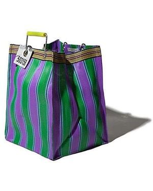 Puebco Recycled Rectangle D30 Plastic Bag - Blue