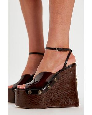 Naked Wolfe Tiger Lilly Vinyl Clogs - Red