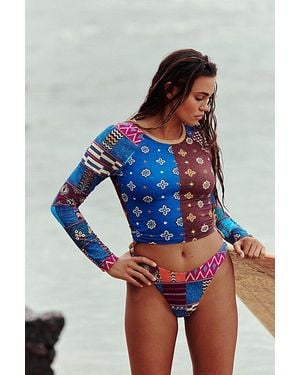 BOTEH Cerulea Rash Guard Top - Blue