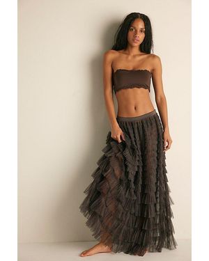 Intimately By Free People Return Of The Ruffle Maxi Slip Skirt By - Multicolour