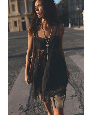 Intimately By Free People A Perfect Day Mini Slip Dress By - Black