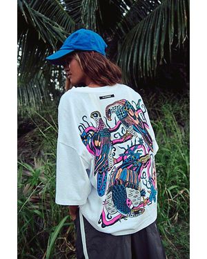 Fp Movement Elliot Snowman Graphic Tee - Blue