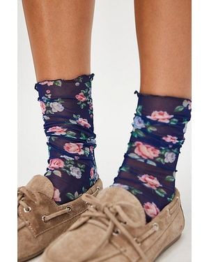 Only Hearts Bloom Socks - Blue