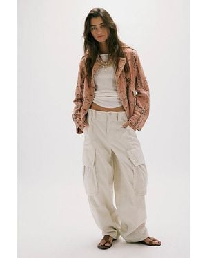 Free People We The Free Brentwood Slouchy Cargo Trousers - White