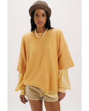 Free People Margot Softspun Jumper Tee - Orange