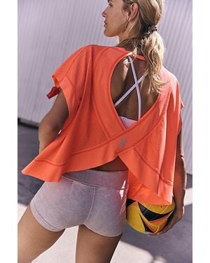 Fp Movement My Time Penny Mesh Tee - Red