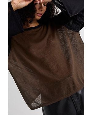 Free People Go Team Fine Gauge Sweater - Brown