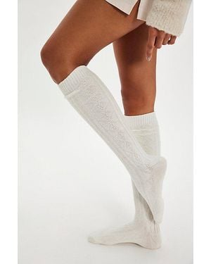 Free People Essential Knee High Sock - White