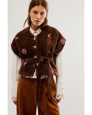 SISSEL EDELBO Olina Quilted Vest - Brown