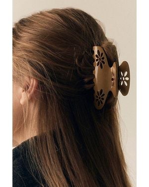 France Luxe Nina Medium Claw Clip - Black