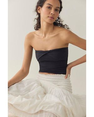 Intimately By Free People Simply Soft Twist Tube Top By - Black