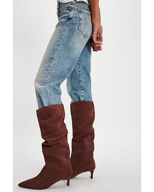 Free People Kiki Kitten Heel Boots - Blue