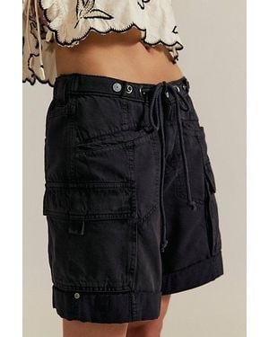 Free People Frankie Washed Shorts - Blue