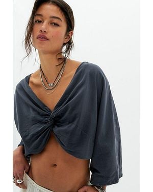 Free People Found You Long-Sleeve Tee - Blue