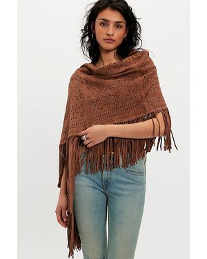 Urban Outfitters Suede Cut Out Wrapable Scarf By - Brown