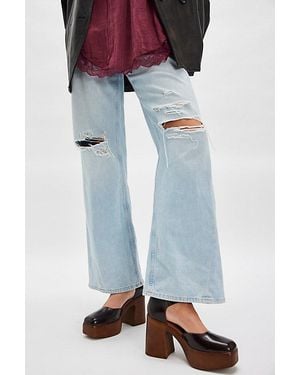 Free People Gwen Platform Mary Janes - Brown