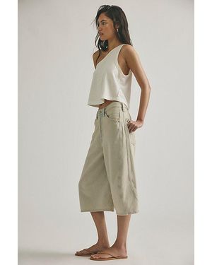 Free People Jax Articulated Cropped Jeans - Multicolour
