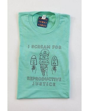 Overseasoned Ice Cream For Reproductive Justice Tee - Green