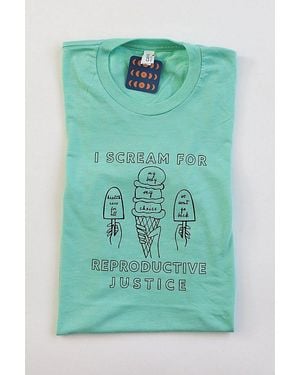 Overseasoned Ice Cream For Reproductive Justice Tee - Green