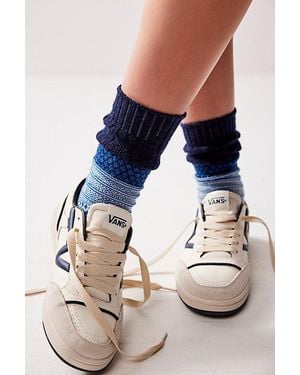 Smartwool Popcorn Cable Crew Socks - Blue