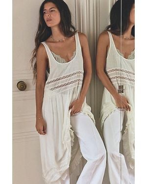 Intimately By Free People Voile And Lace Midi Slip Dress By - Natural