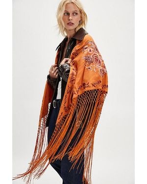Free People Promise Me Forever Piano Shawl - Orange