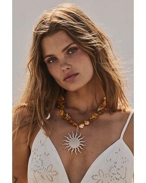 Free People Leila Pendant Necklace - Metallic