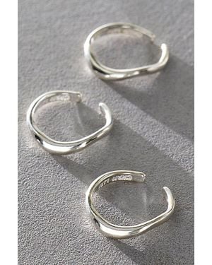 Chan Luu Ripple Toe Ring Set - Grey