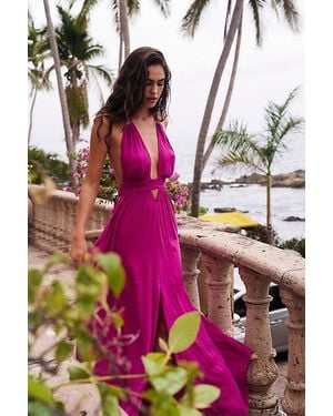 Free People Look Into The Sun Maxi Dress - Pink