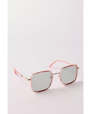 Free People Lucia Square Sunglasses in Red | Lyst display picture 3