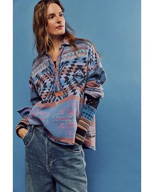 Free People We The Free Arizona Sky Pullover - Blue