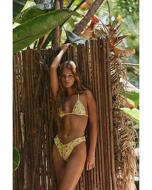 Frankie's Bikinis X Devon Lee Carlson Dalton Satin Bikini - Green