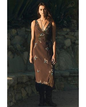 Free People Meet Again Midi Dress - Multicolour
