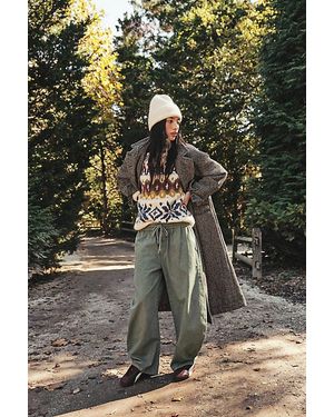 Free People Micah Herringbone Coat Jacket - Blue