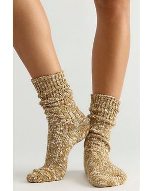 Free People Thunders Love Flame Socks - Natural