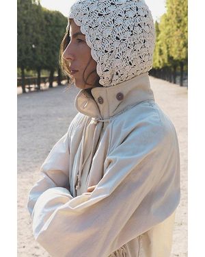 Free People Draped Crochet Hood - Natural