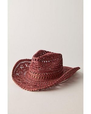 Free People Rocky Cowboy Hat - Red