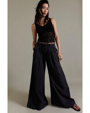 Free People Julien Wide-Leg Chino Trousers - Brown