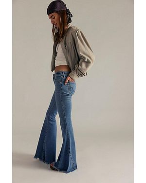 Free People Emre Low-Rise Flare Jeans - Blue