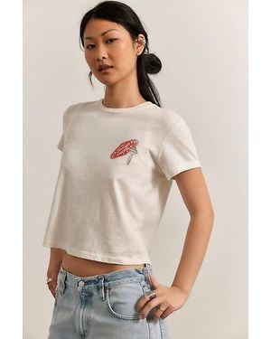 RE/DONE Starlight Motel Boxy Tee - Natural