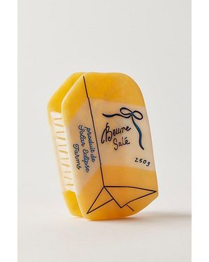 Solar Eclipse Hand-Painted Claw Clip - Yellow