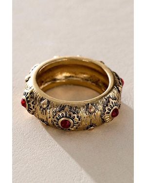 Free People Radar Studded Ring - Metallic