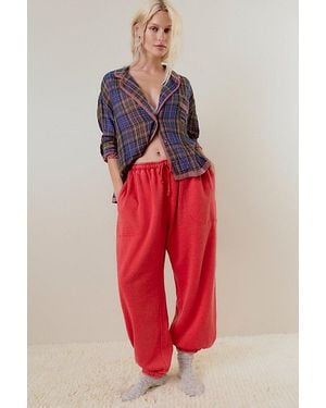 Free People Slow It Down Sweatpants - Red