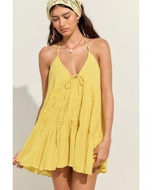 Free People Zina Cotton Tunic - Yellow