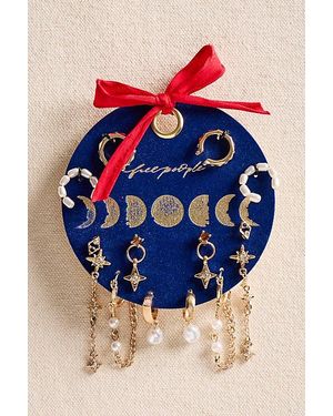 Free People Driftwood Earring Set - Blue