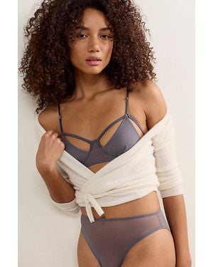 Only Hearts Whisper Peekaboo Bralette - Brown
